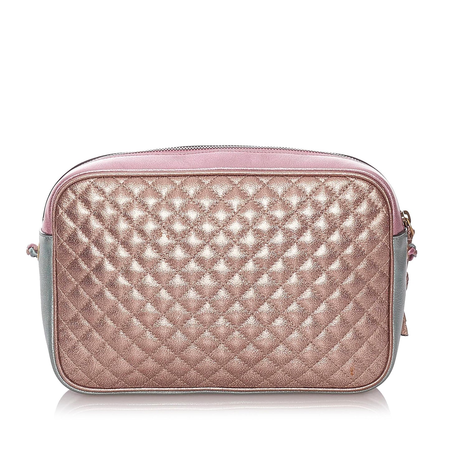 Gucci Trapuntata SHG Leather Calf Pink Green Crossbody Bag