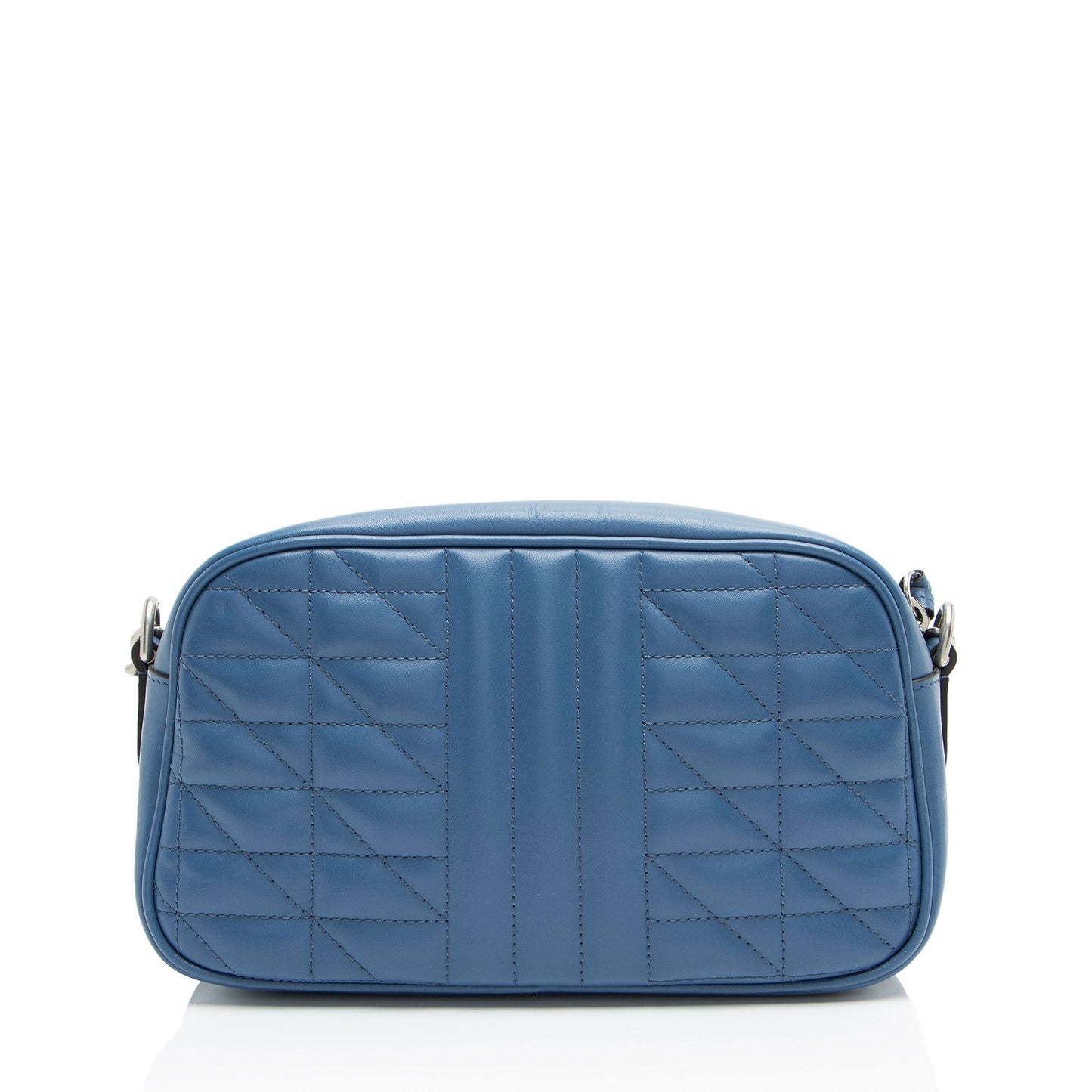 Gucci Mixed GG Marmont Aria Camera Matelasse Leather Blue Small Crossbody Bag
