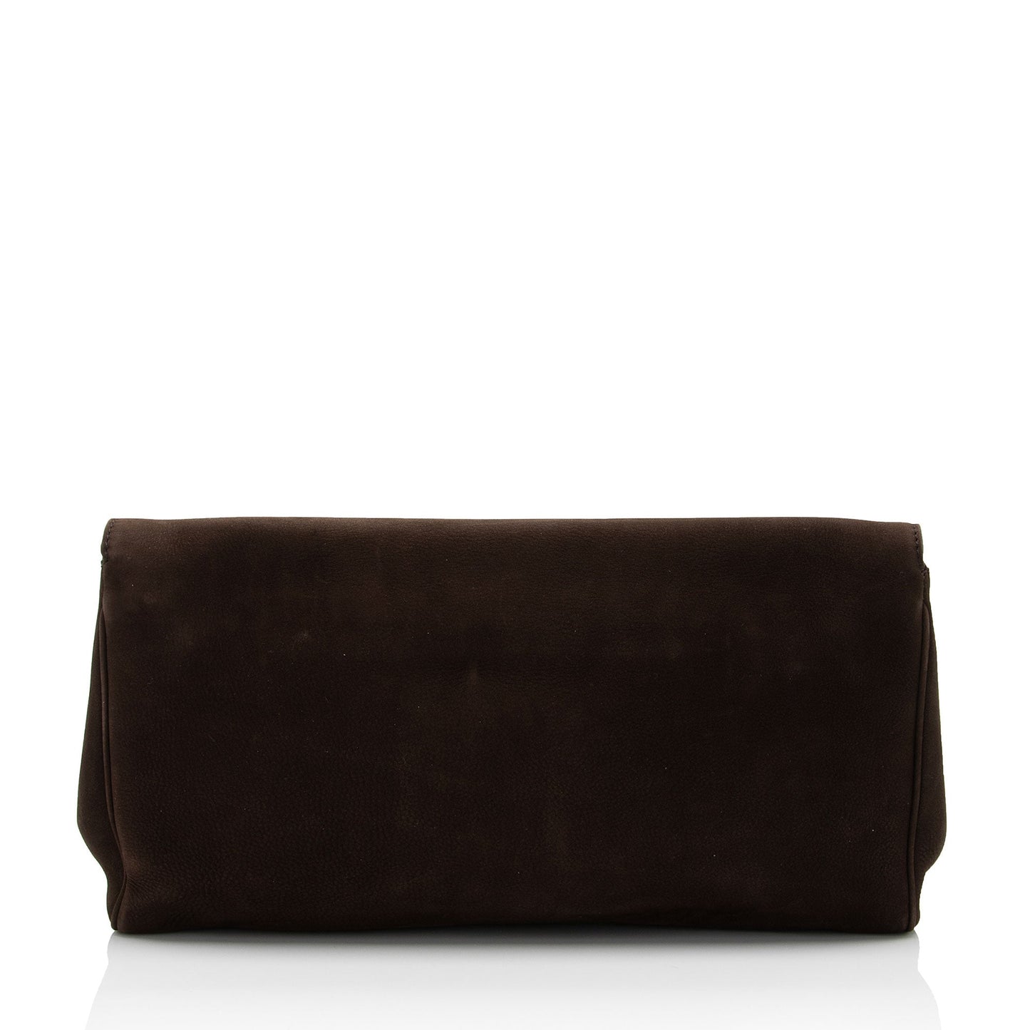 Gucci Nubuck Ribot SHF-ge9pTT Leather Brown Clutch Bag