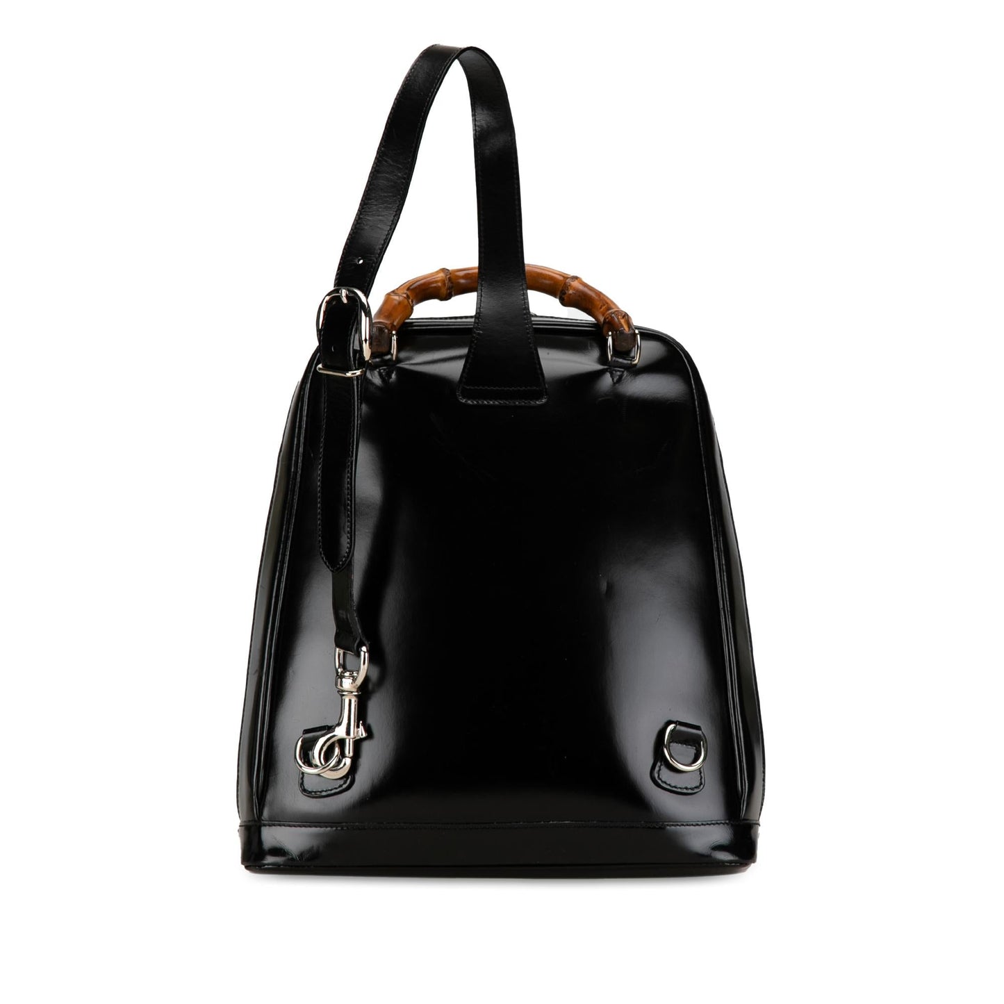 Gucci Bamboo Sling Backpack SHG-IELGv1 Nylon Calf Black