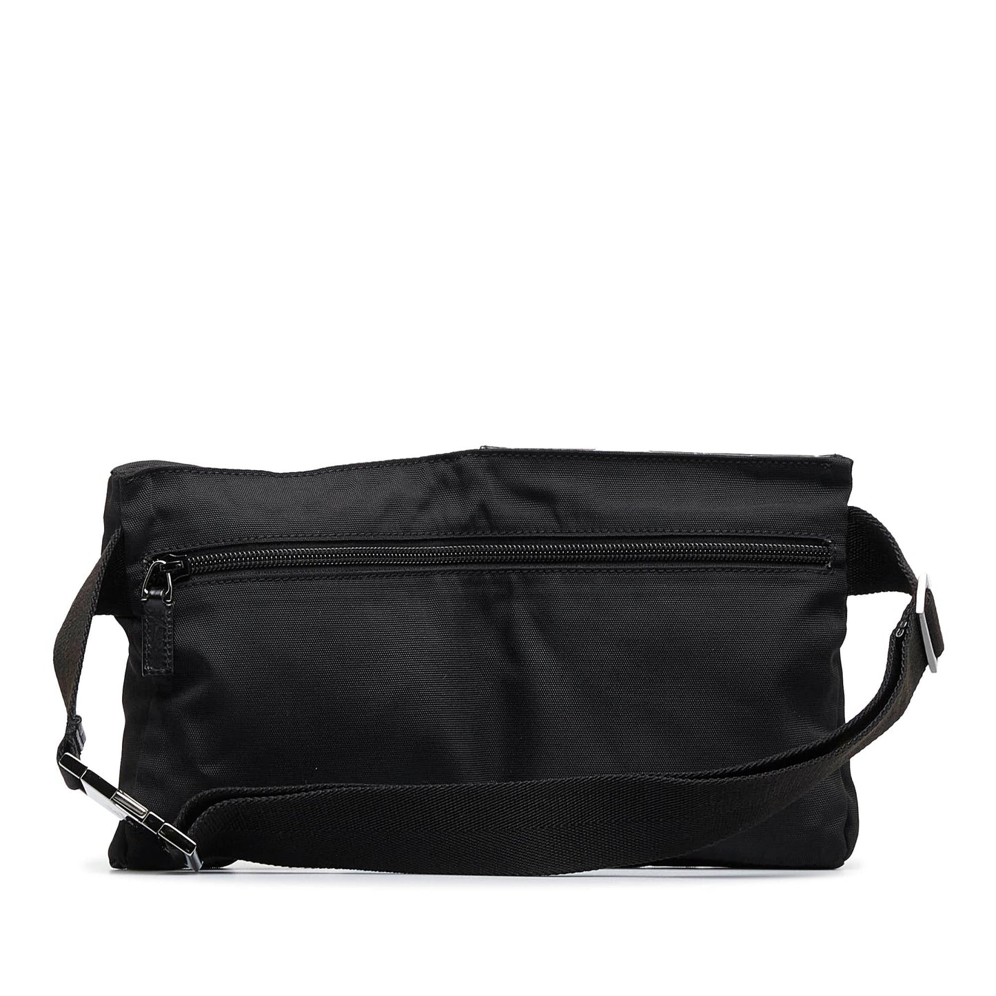 Gucci Double Pocket Belt SHG-CAEYaO Nylon Calf Black Accessory