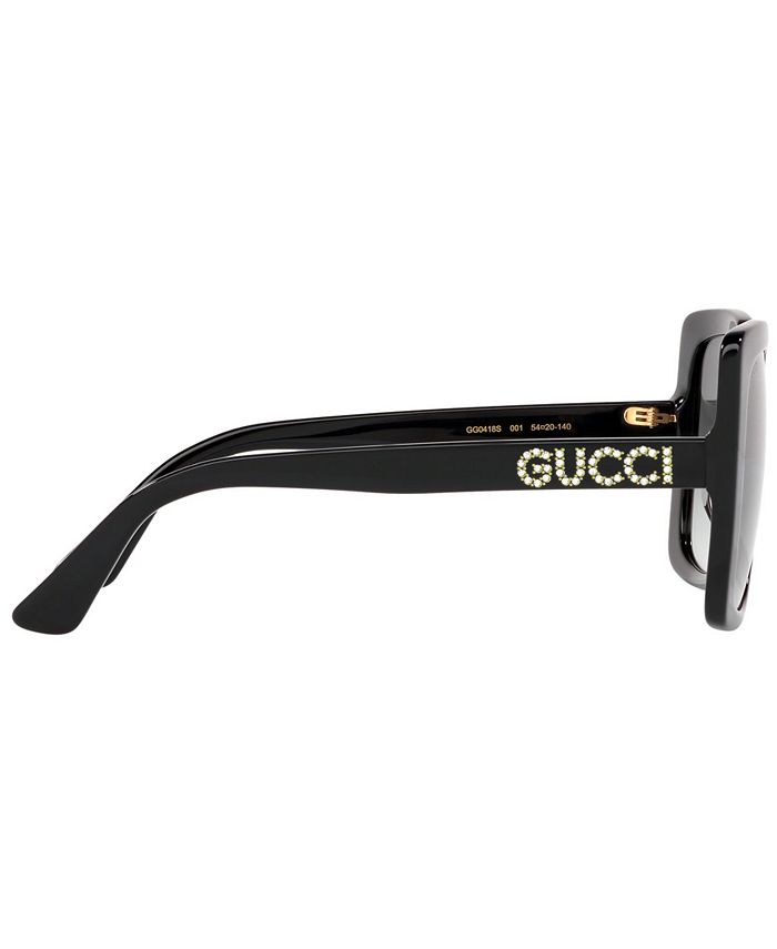 Gucci Oversized Rectangular Sunglasses Black