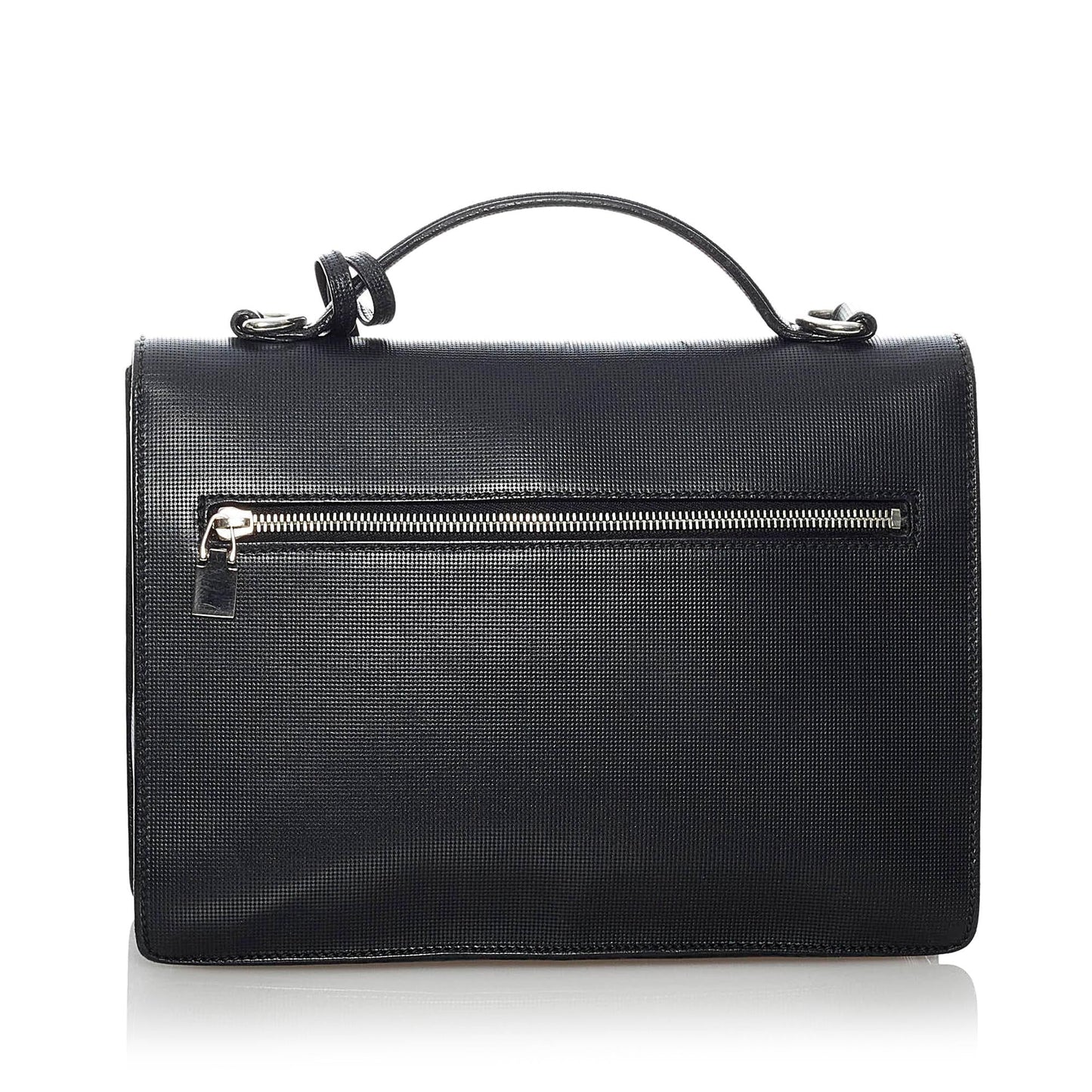 Gucci Padlock SHG Leather Calf Black Satchel Bag