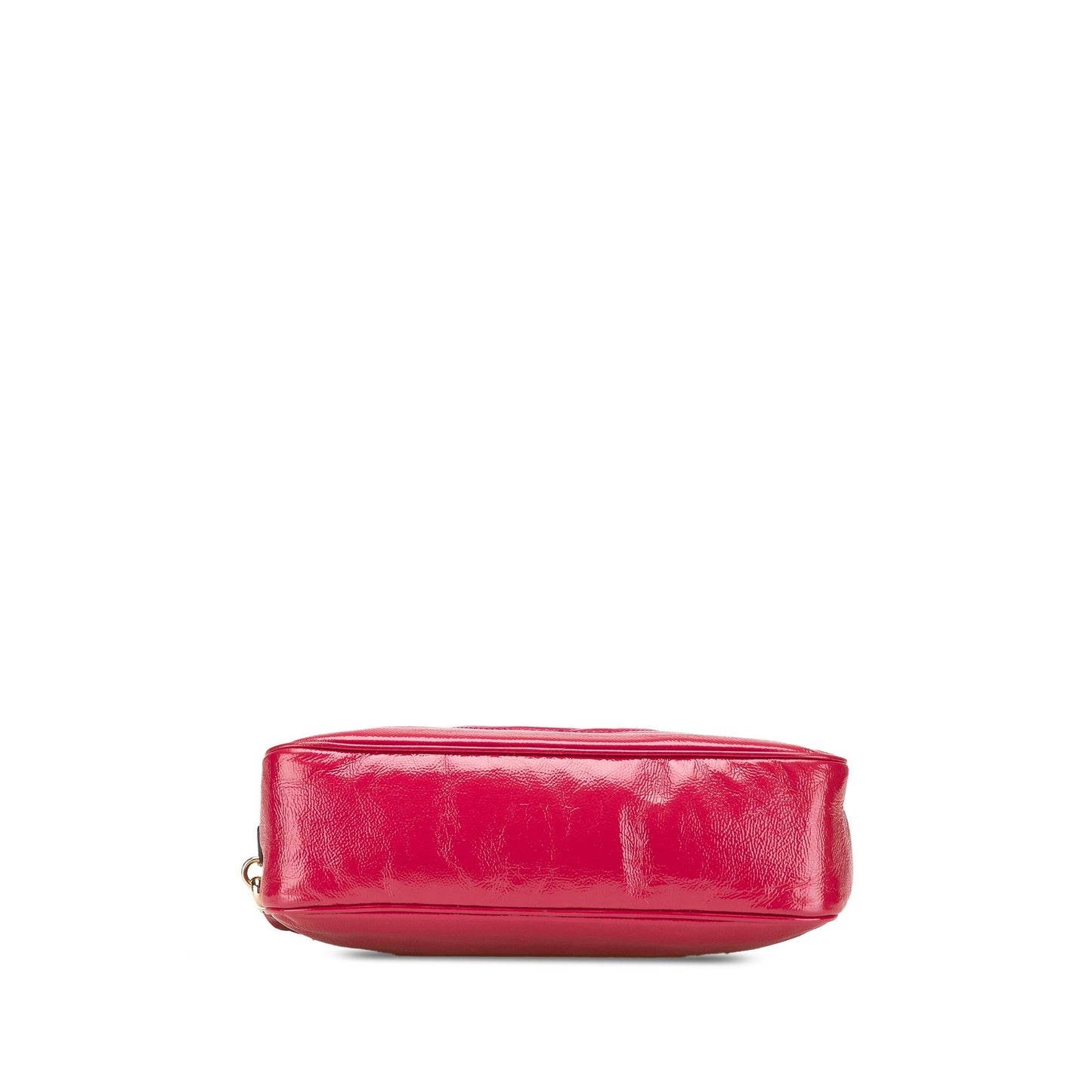 Gucci Soho Zip Leather Patent Pink Chain Shoulder Bag Bag 2