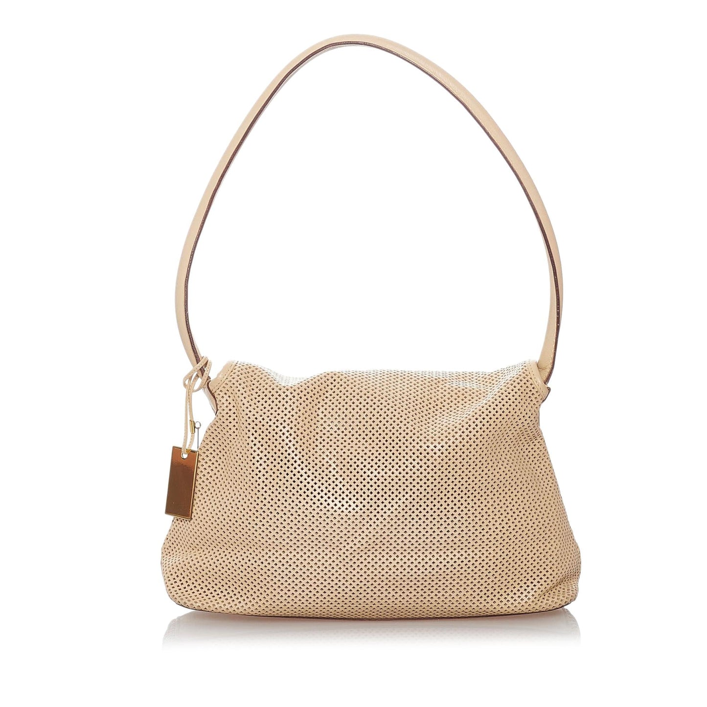 Gucci Perforated SHG Leather Calf Brown Shoulder Bag