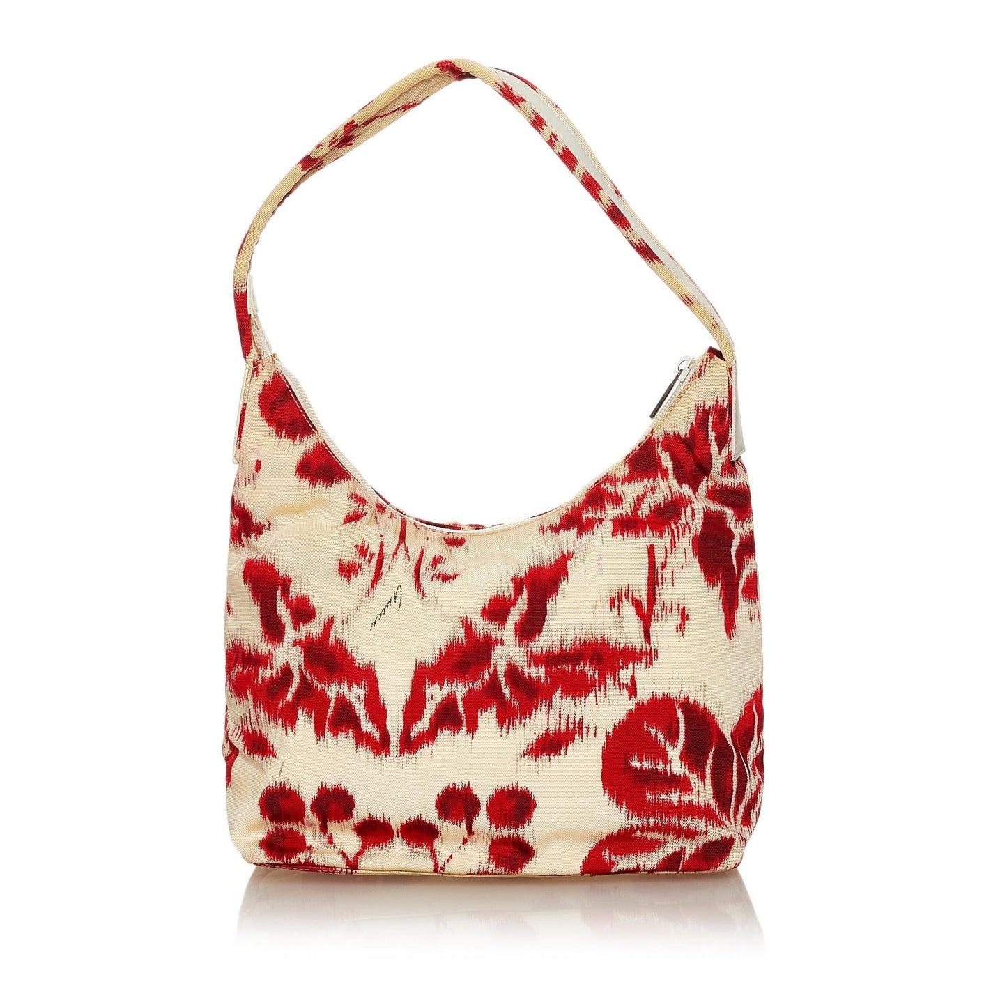 Gucci Printed SHG Canvas Calf White Red Shoulder Bag