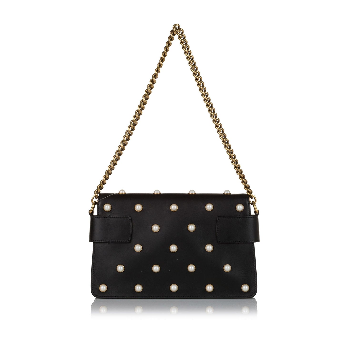 Gucci Queen Margareth Broadway SHG Leather Calf Black Crossbody Bag