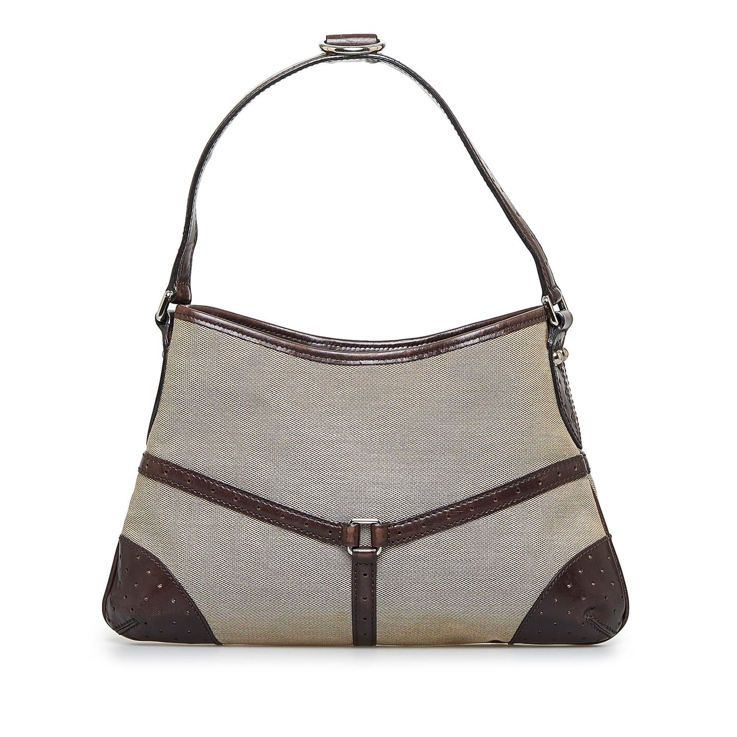 Gucci Reins Web SHG-2amAPb Canvas Brown Shoulder Bag