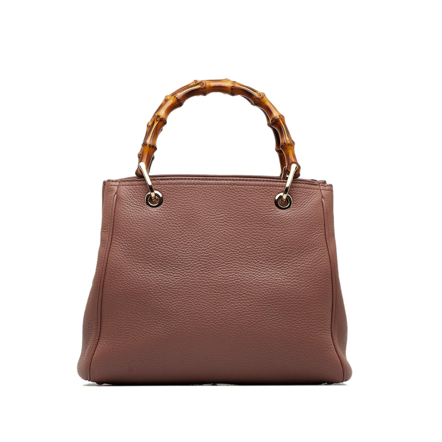 Gucci Bamboo Shopper SHG-1ILukj Calf Brown Small Satchel Bag
