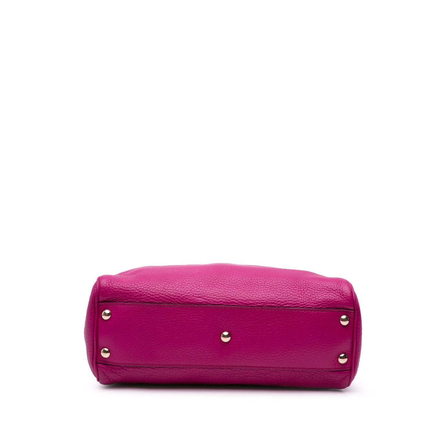 Gucci Bamboo Shopper Calf Calfskin Pink Small Satchel Bag Satchel 7