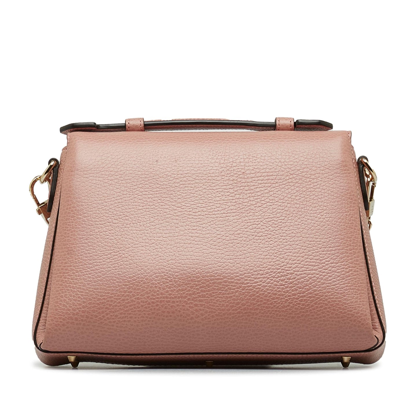 Gucci Dollar Interlocking G SHG-YOtqPD Calf Pink Small Top Handle Satchel Bag