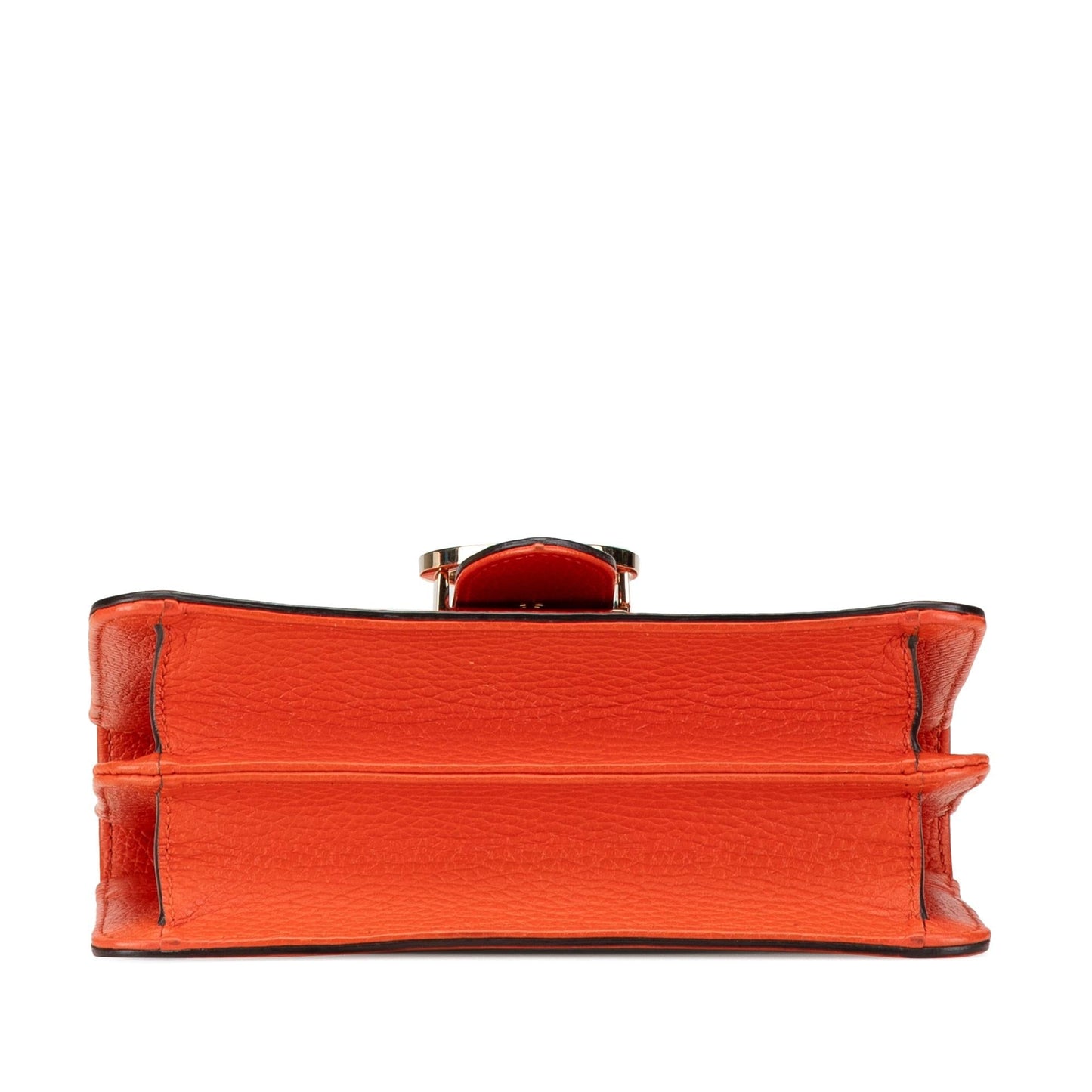 Gucci Dollar Interlocking G Calf Calfskin Orange Small Crossbody Bag G Crossbody