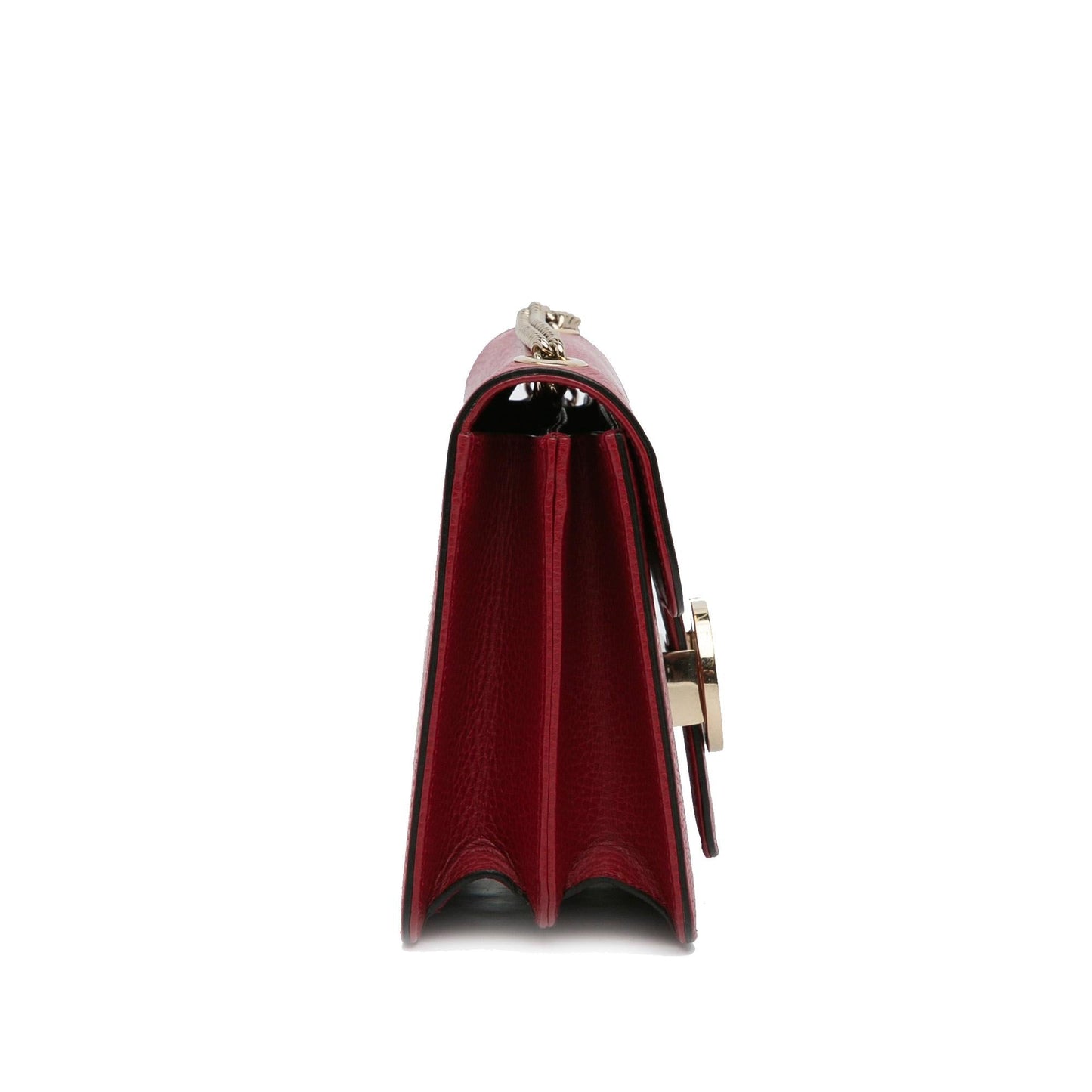 Gucci Dollar Interlocking G SHG-nlXHR2 Calf Red Small Crossbody Bag