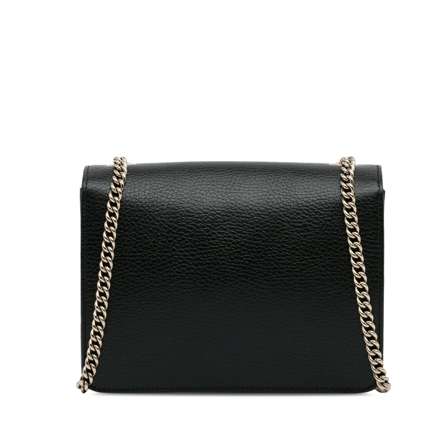 Gucci Dollar Interlocking G SHG-OTArpR Calf Black Small Crossbody Bag