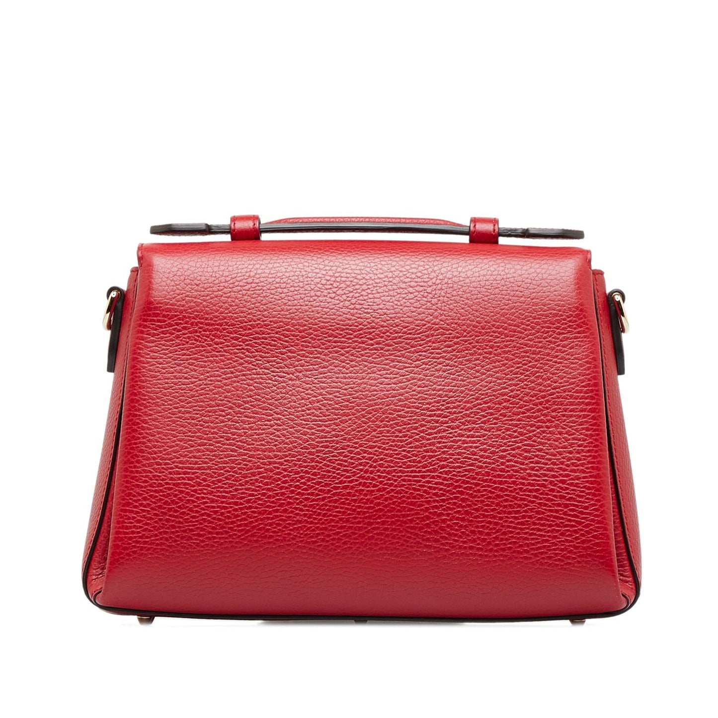 Gucci Dollar Interlocking G SHG-5H733a Calf Red Small Satchel Bag
