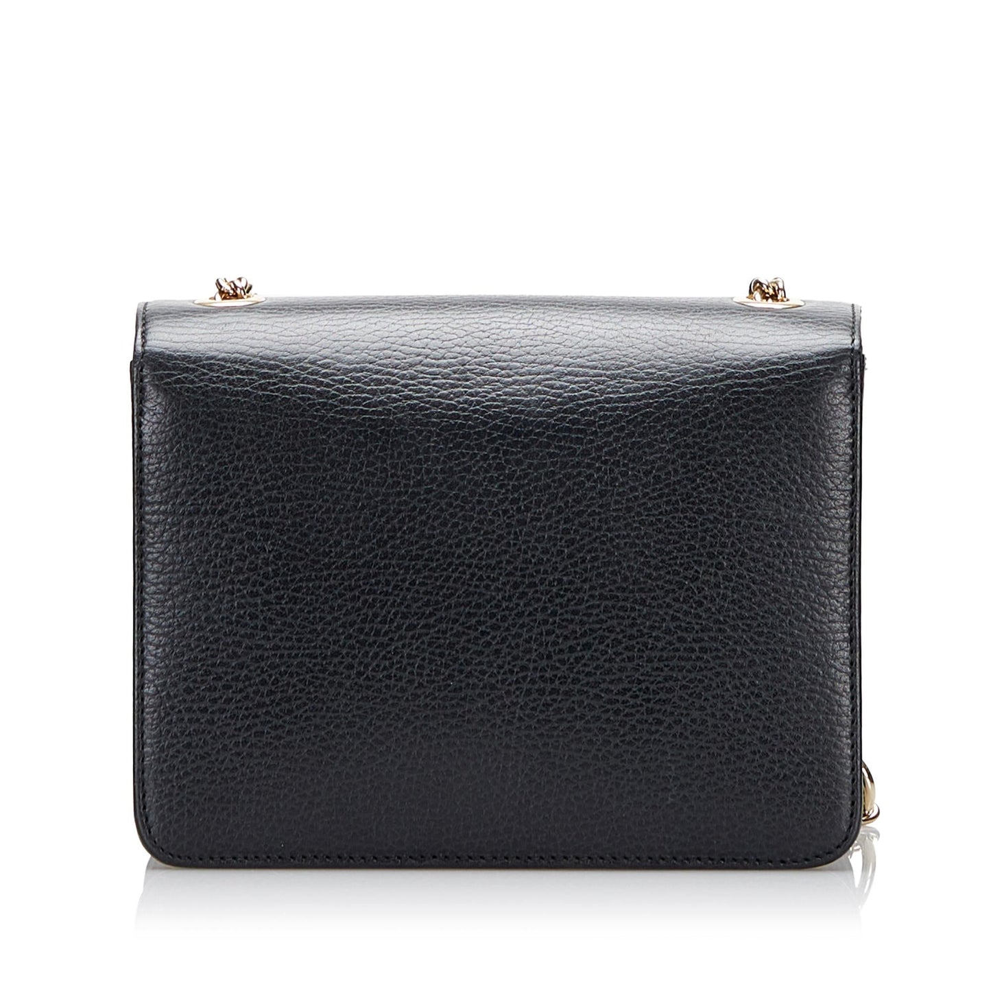 Gucci Dollar Interlocking SHG-Lp3K9z Calf Black Small Crossbody Bag