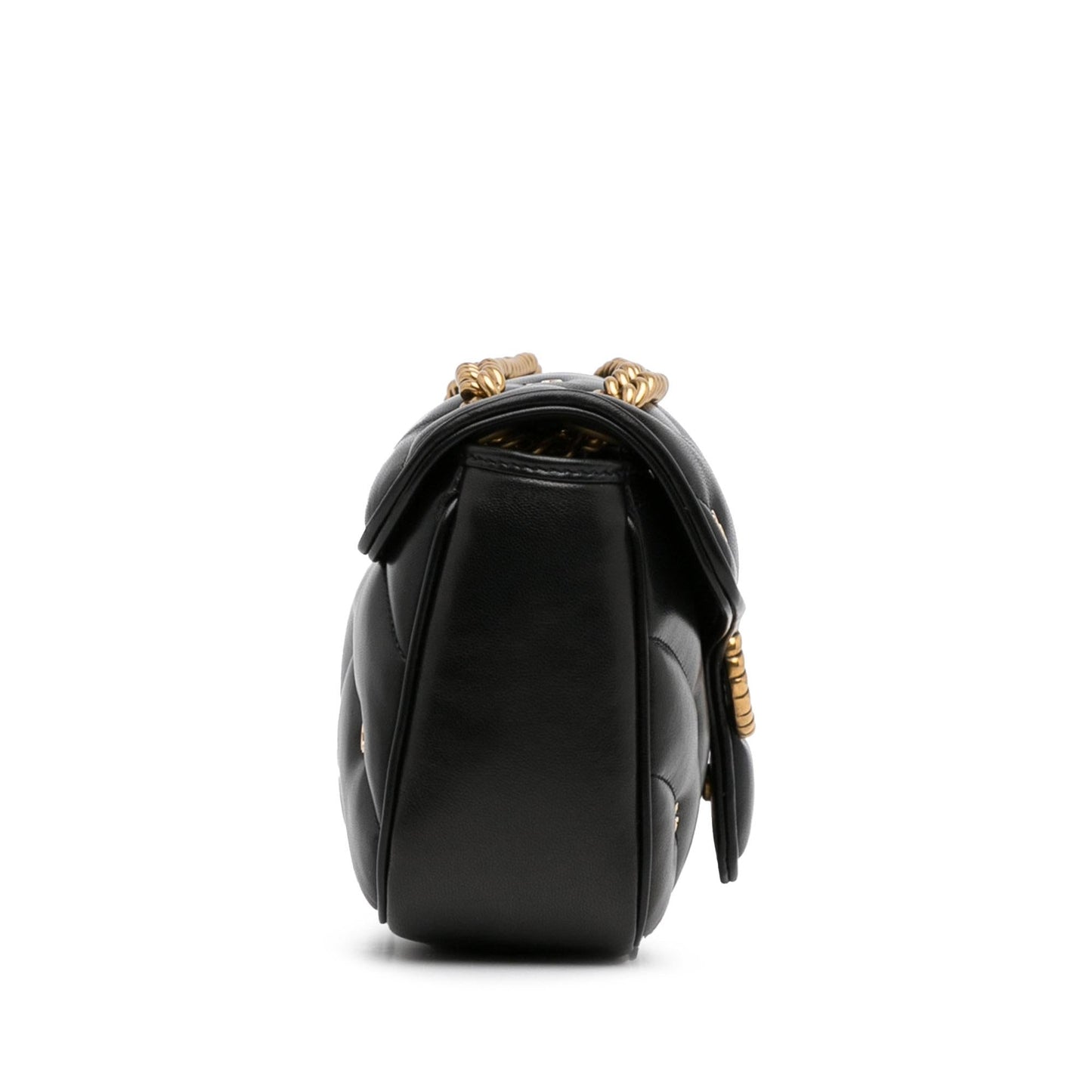 Gucci GG Marmont 2.0 SHG-An05ST Calf Black Small Shoulder Bag