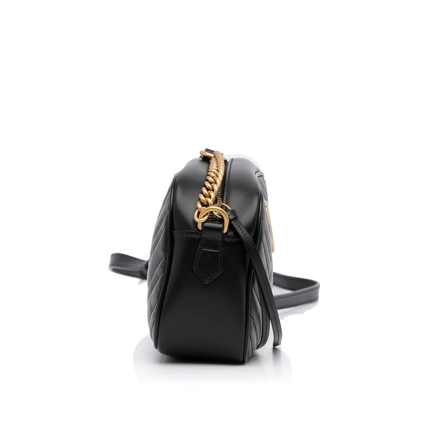 Gucci GG Marmont SHG-DfmqKi Calf Black Small Crossbody Bag