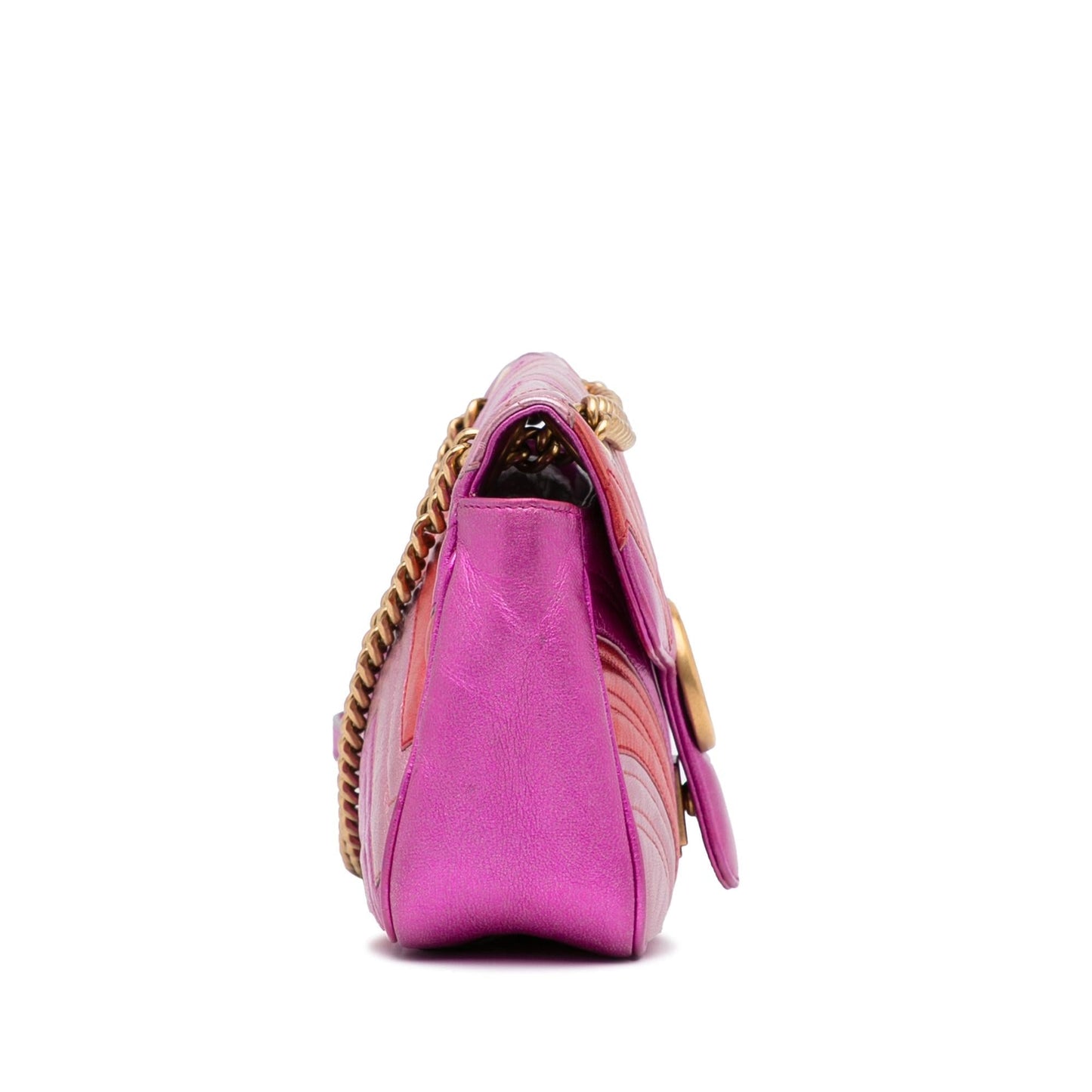 Gucci GG Marmont SHG-W03o10 Matelasse Calf Pink Small Crossbody Bag