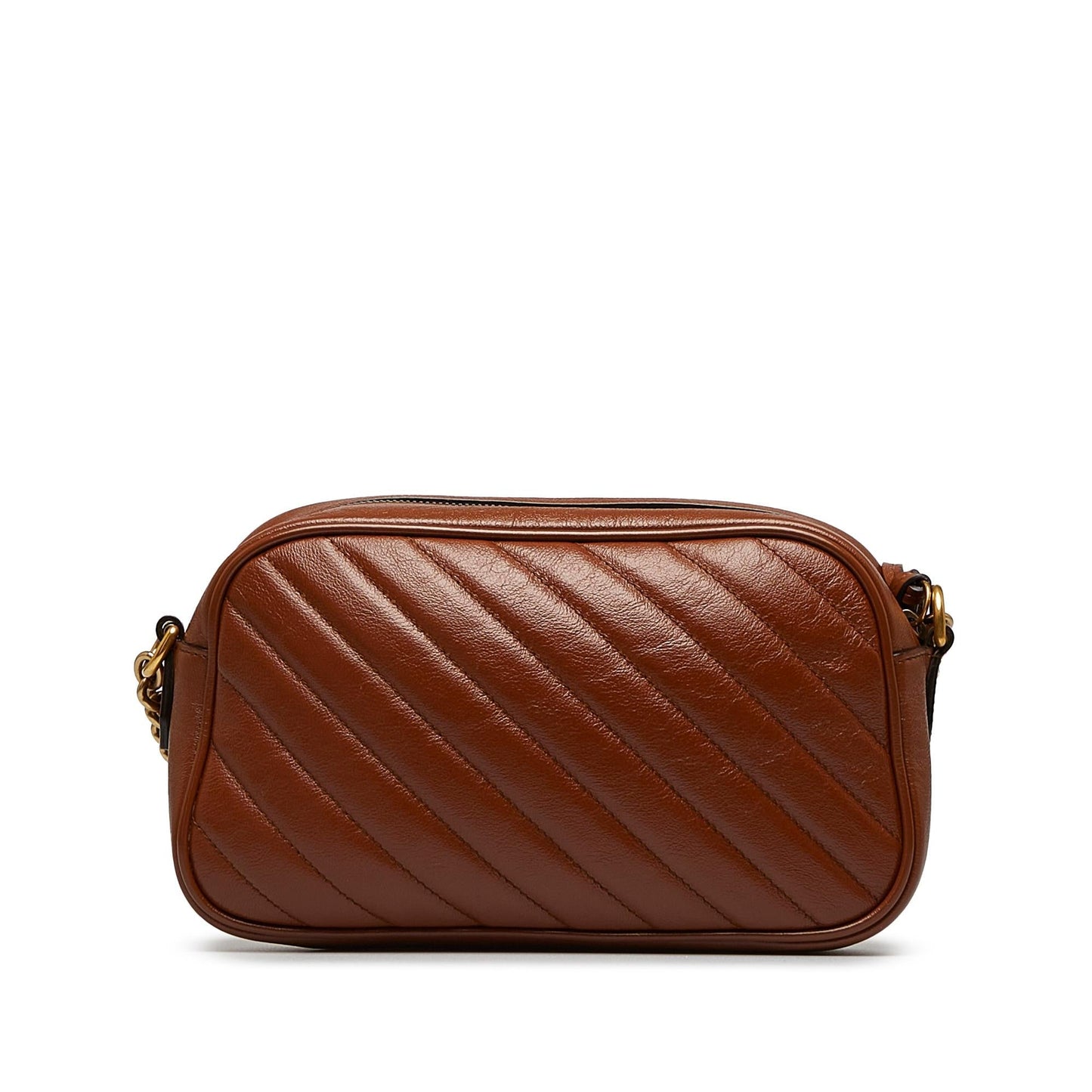 Gucci GG Marmont SHG-FLjedm Matelasse Calf Brown Small Crossbody Bag