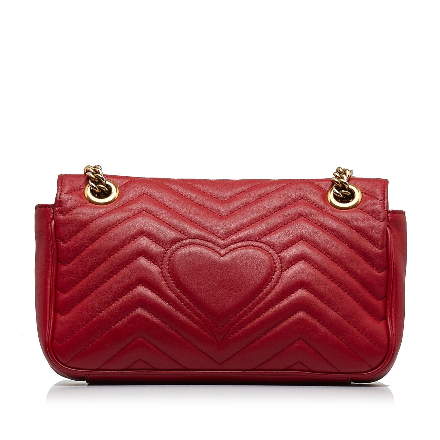 Gucci GG Marmont SHG-iRSyik Matelasse Calf Red Small Crossbody Bag