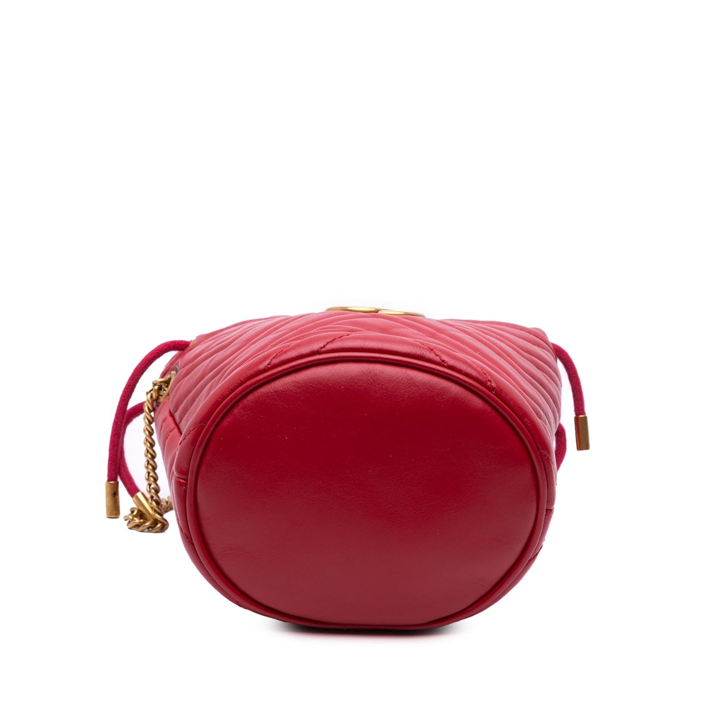 Gucci GG Marmont Bucket Matelasse Leather Calf Red Shoulder Bag Bag 2