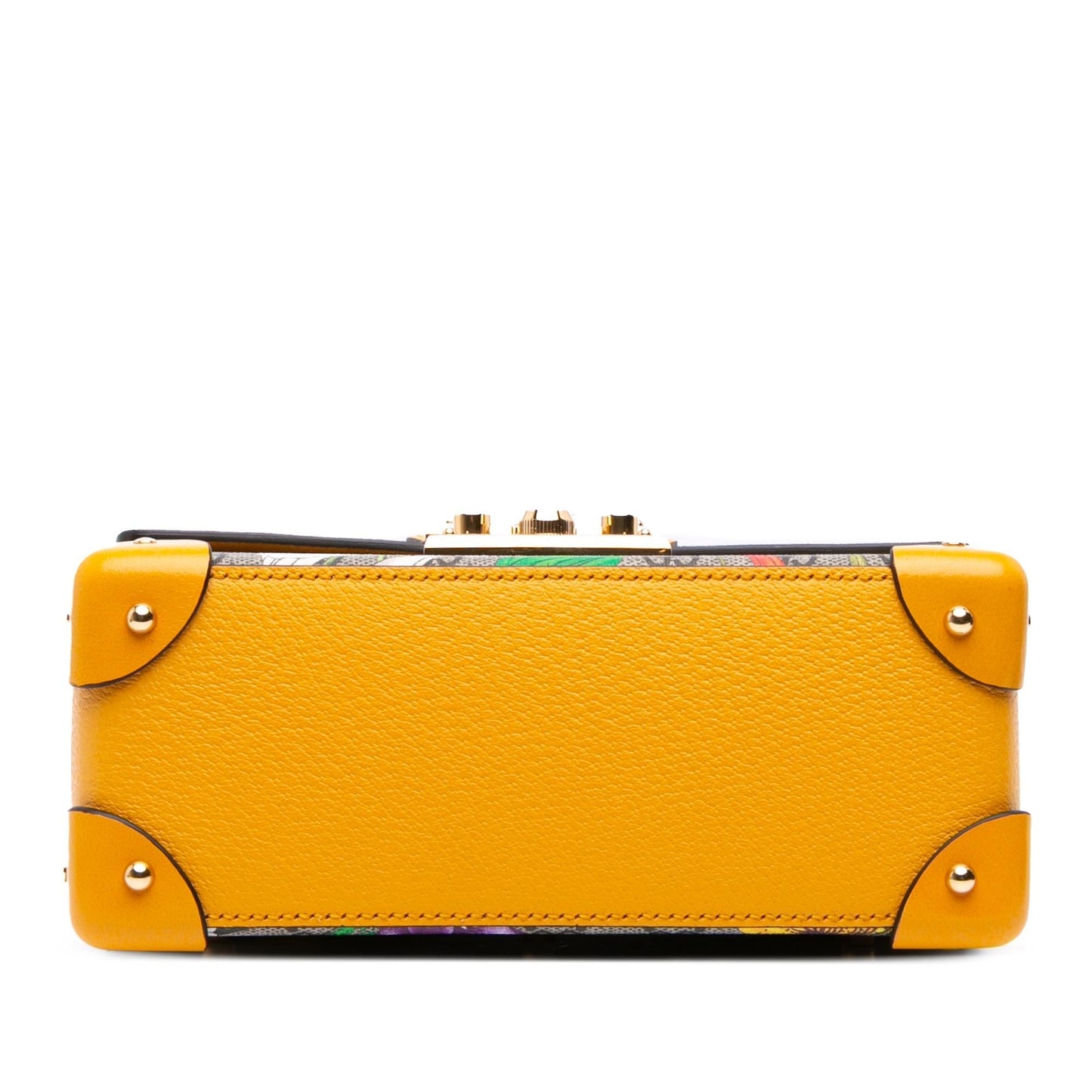 Gucci GG Supreme Flora Bamboo Padlock Small Travel Bag