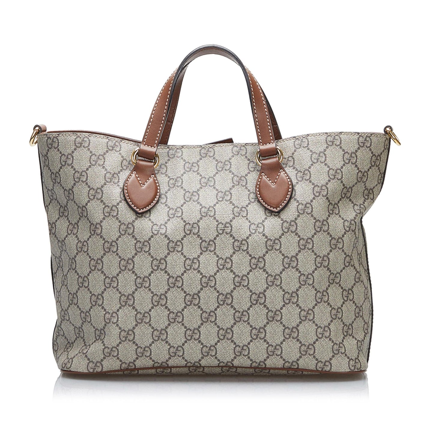 Gucci GG Supreme SHG-vWVOWc Canvas Brown Small Satchel Bag