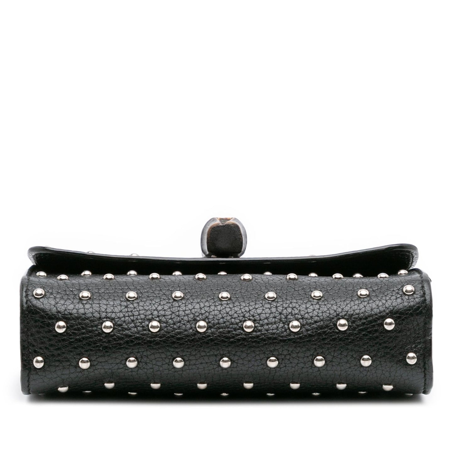 Gucci Studded Miss Bamboo Leather Small Crossbody Bag