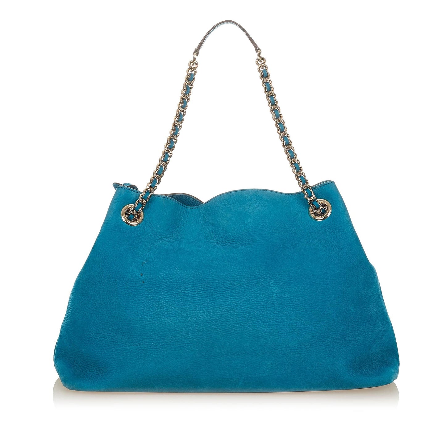 Gucci Soho SHG Leather Calf Blue Chain Shoulder Bag