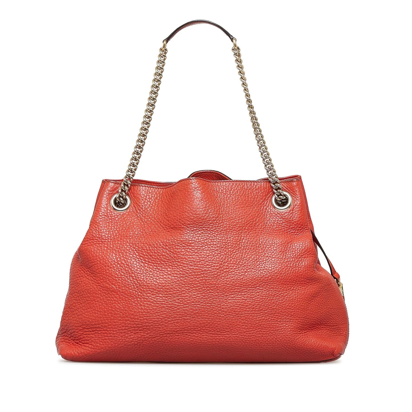 Gucci Soho SHG-bPjKBE Calf Orange Chain Tote Bag
