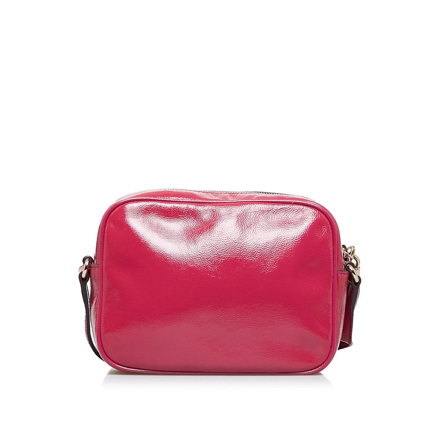 Gucci Soho Disco SHG-He7i6Z Leather Patent Red Crossbody Bag