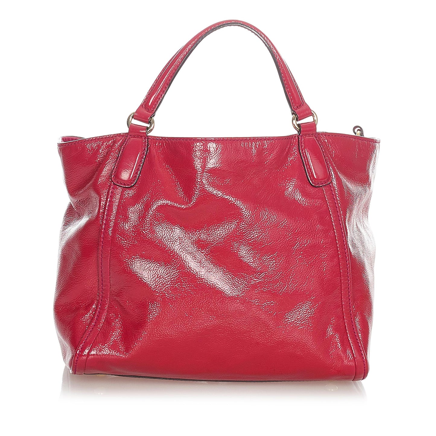 Gucci Soho SHG Leather Patent Red Satchel Bag