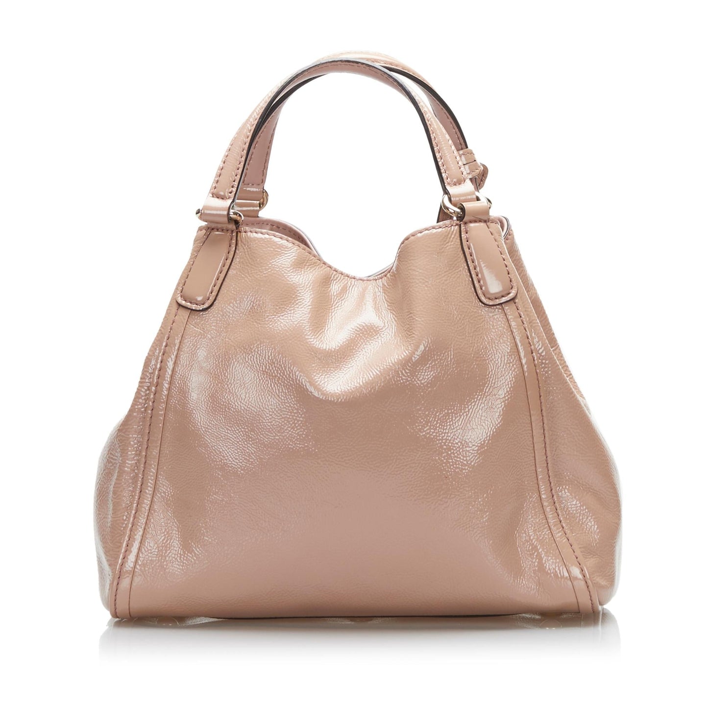 Gucci Soho SHG-QshnAr Leather Patent Pink Satchel Bag
