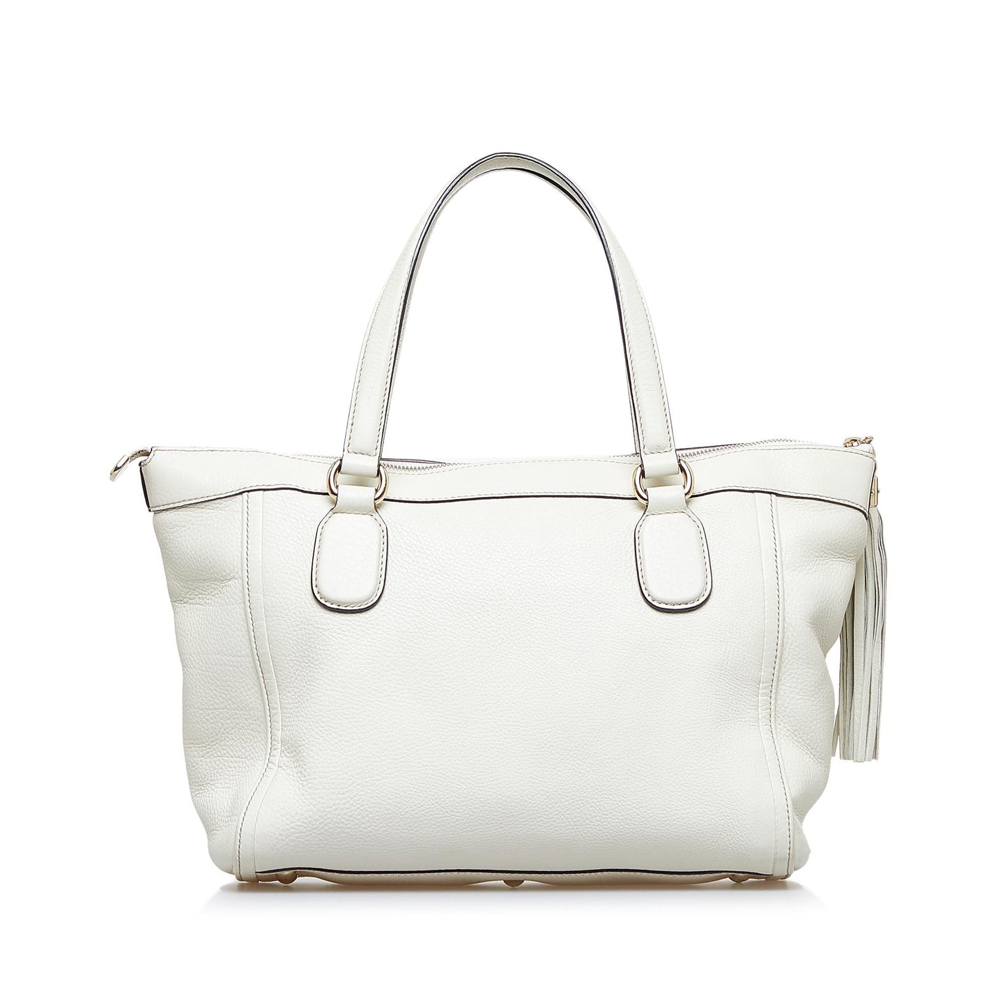 Gucci Soho SHG-b0jBug Calf White Tote Bag