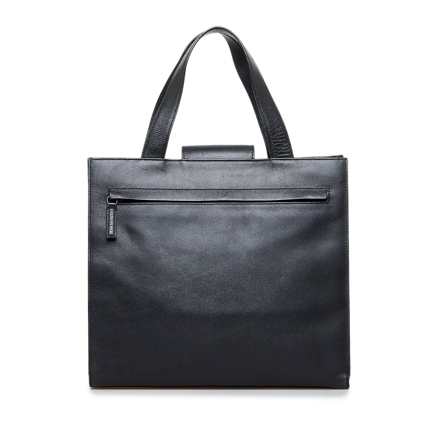 Gucci Square G SHG-qhhdJe Calf Black Satchel Bag