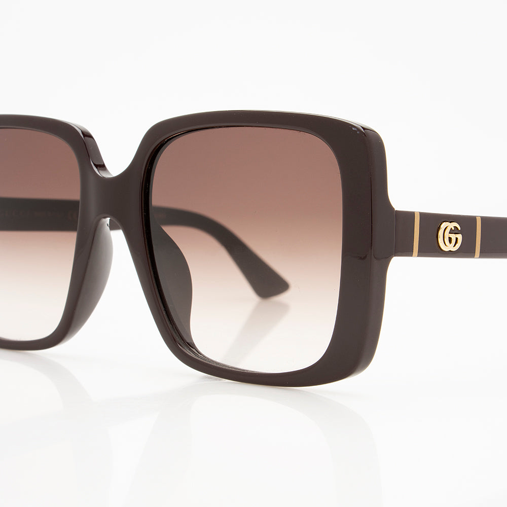 Gucci Square GG Sunglasses SHF Red Accessory Sunglasses Shf