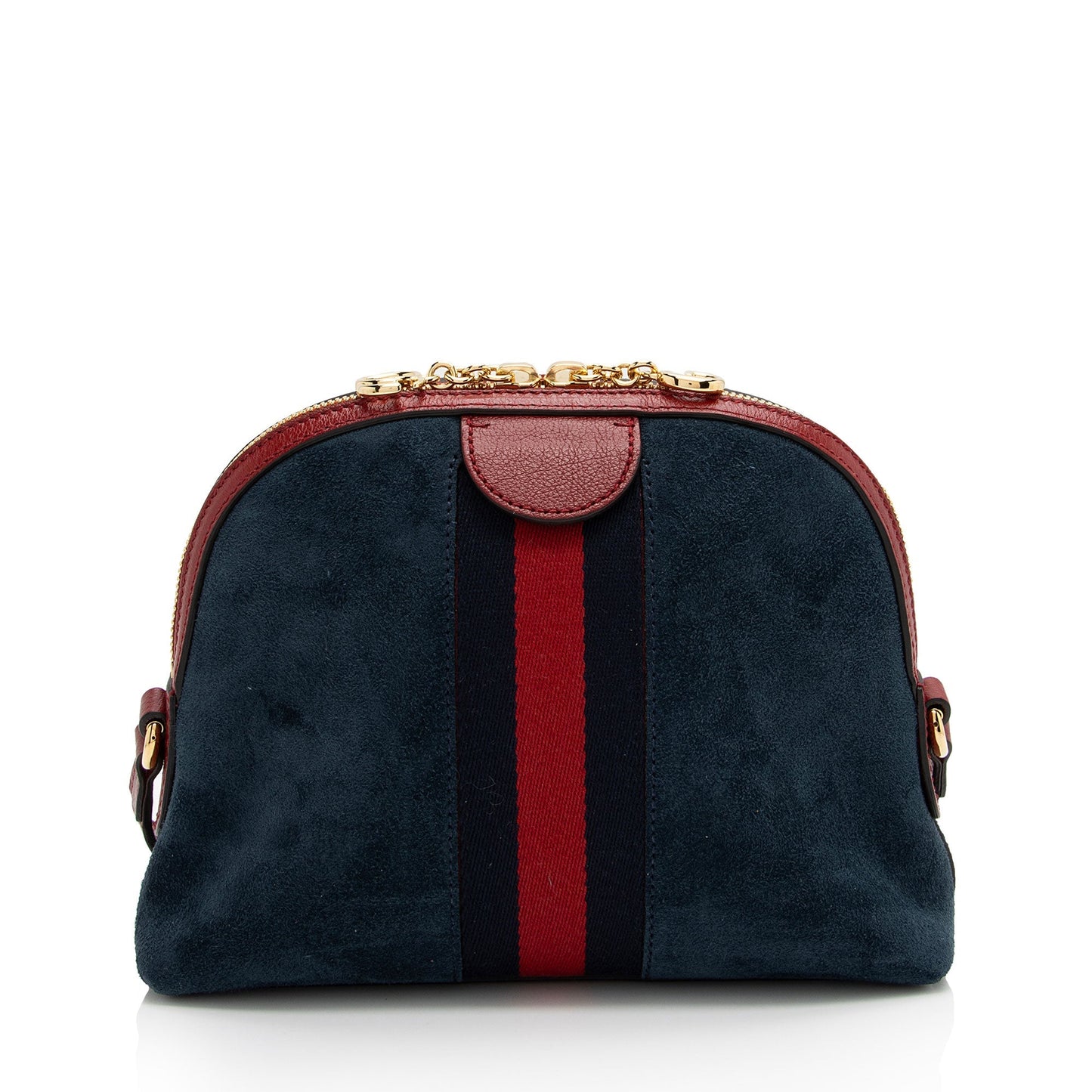 Gucci Ophidia Dome SHF-ZDZ4UX Leather Suede Nylon Blue Crossbody Bag