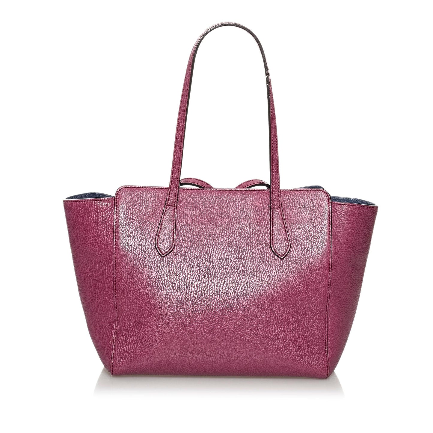 Gucci Swing SHG Leather Calf Blue Tote Bag 3