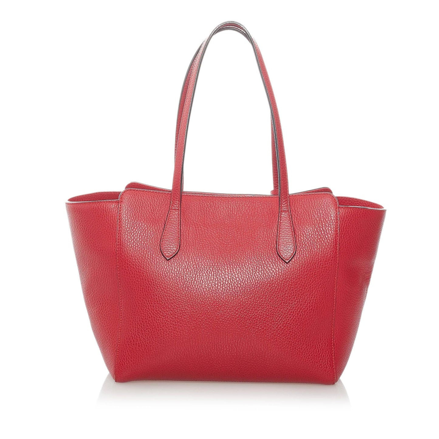 Gucci Swing SHG Leather Calf Red Tote Bag 7