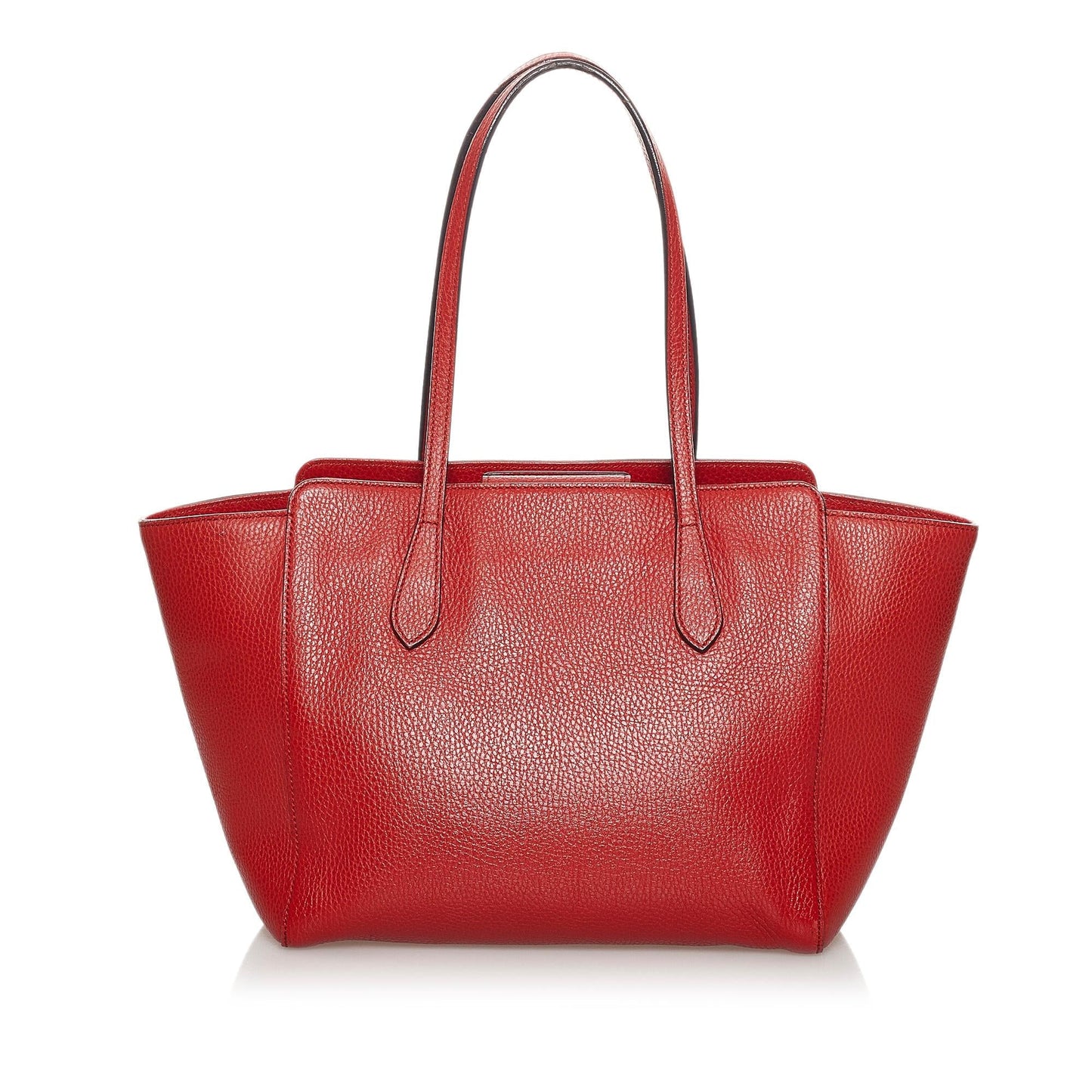 Gucci Swing SHG Leather Calf Red Tote Bag Bag Shg