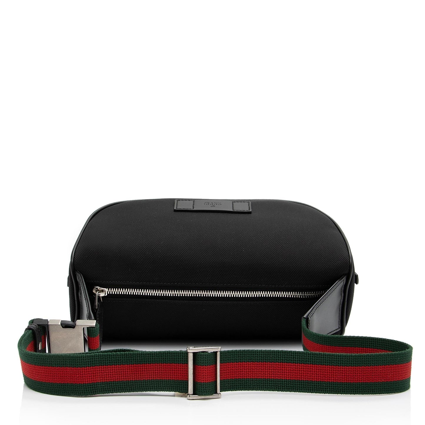Gucci Techno Web Belt SHF-H9w0O5 Leather Canvas Nylon Black Accessory