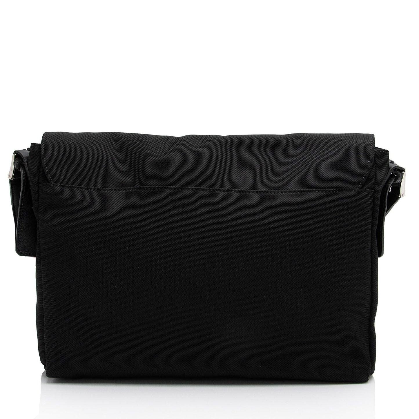 Gucci Techno Web Strap Messenger SHF-fSJ95Q Canvas Nylon Black Flap Shoulder Bag