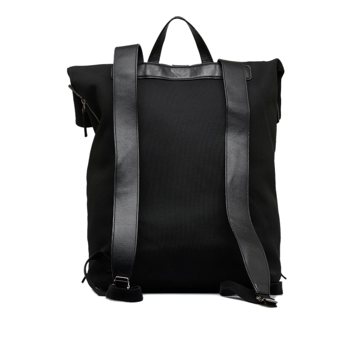 Gucci Techno Web Fold Over Backpack Canvas Black Shg Mlgr7B