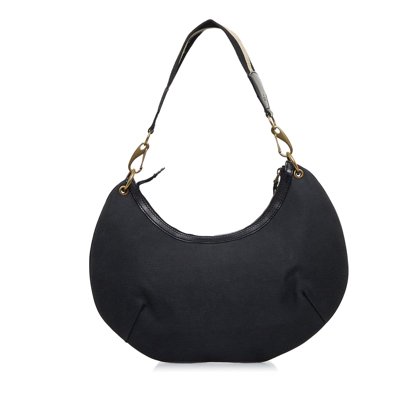Gucci Web SHG-1apzWo Canvas Black Shoulder Bag