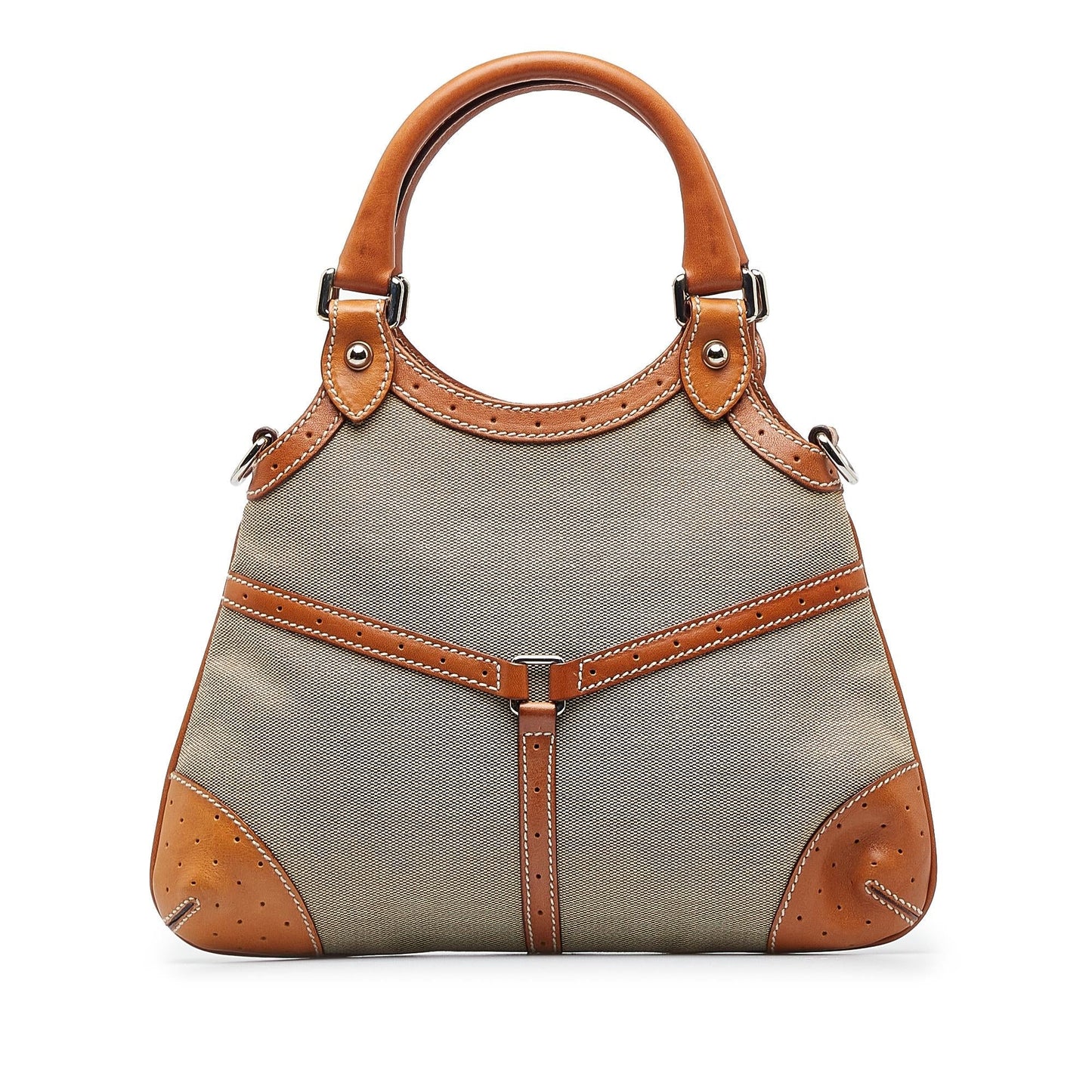 Gucci Web Reins SHG-wUoDp0 Canvas Brown Satchel Bag