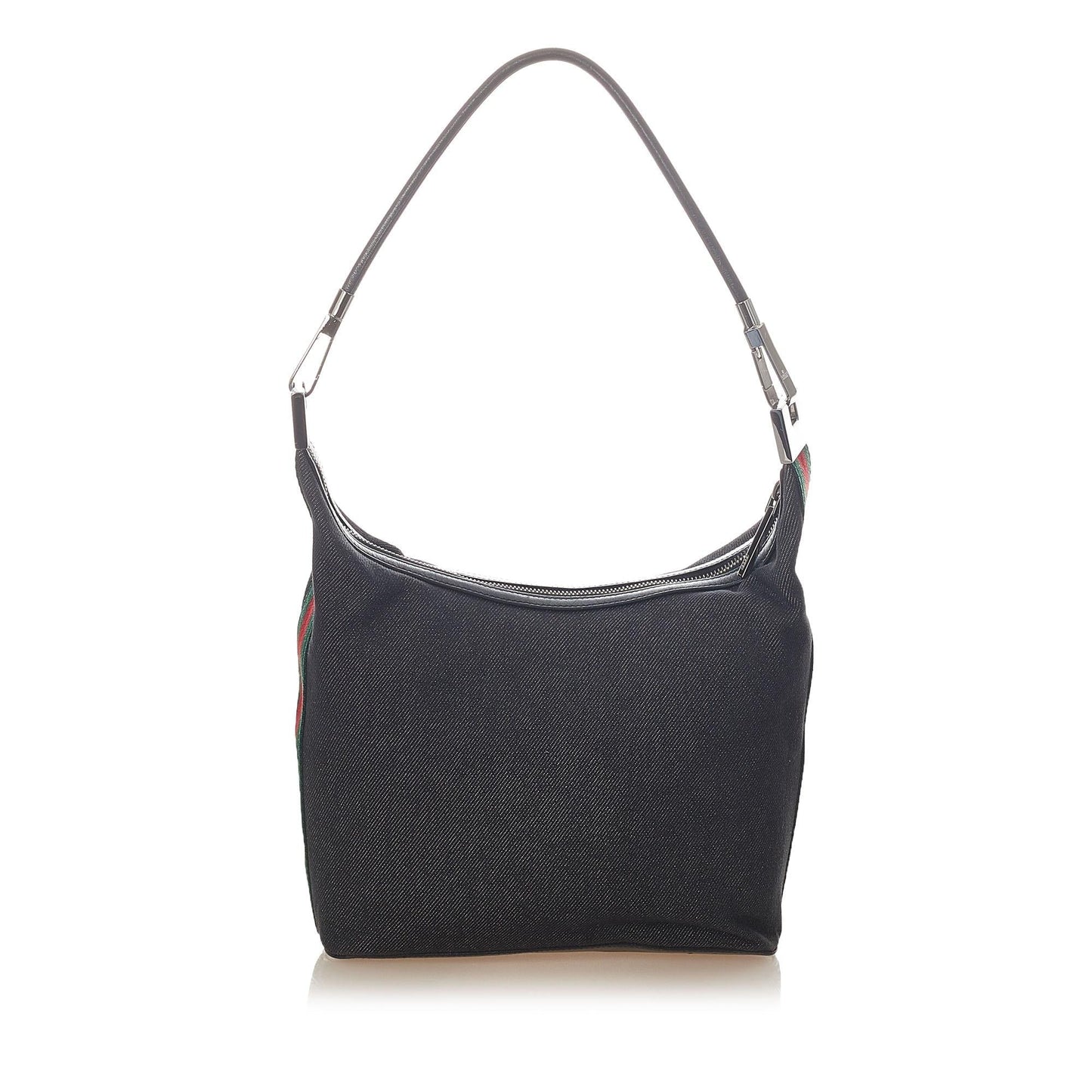 Gucci Web SHG Denim Black Shoulder Bag Bag Shg