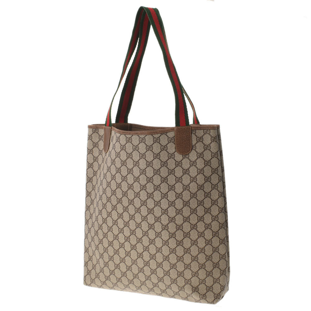 Gucci WEB SHERRY LINE GG Canvas Tote Bag