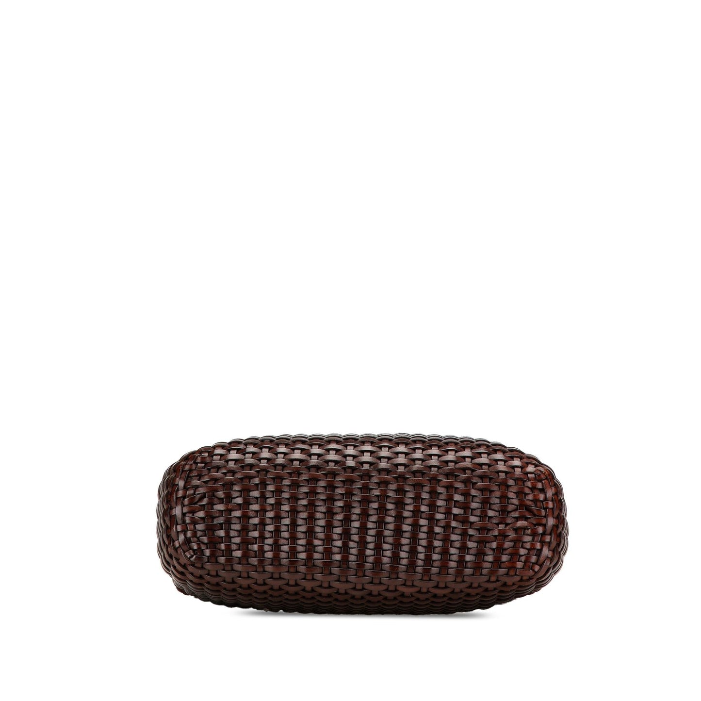 Gucci Bamboo Woven Leather Calf Brown Satchel Bag