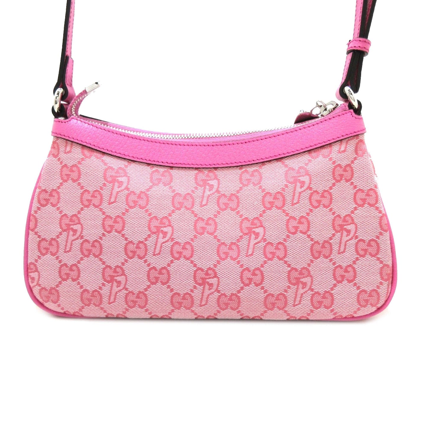 Gucci x Palace GG-P Half-Moon SHG-DI5vLN Canvas Calf Pink Mini Crossbody Bag